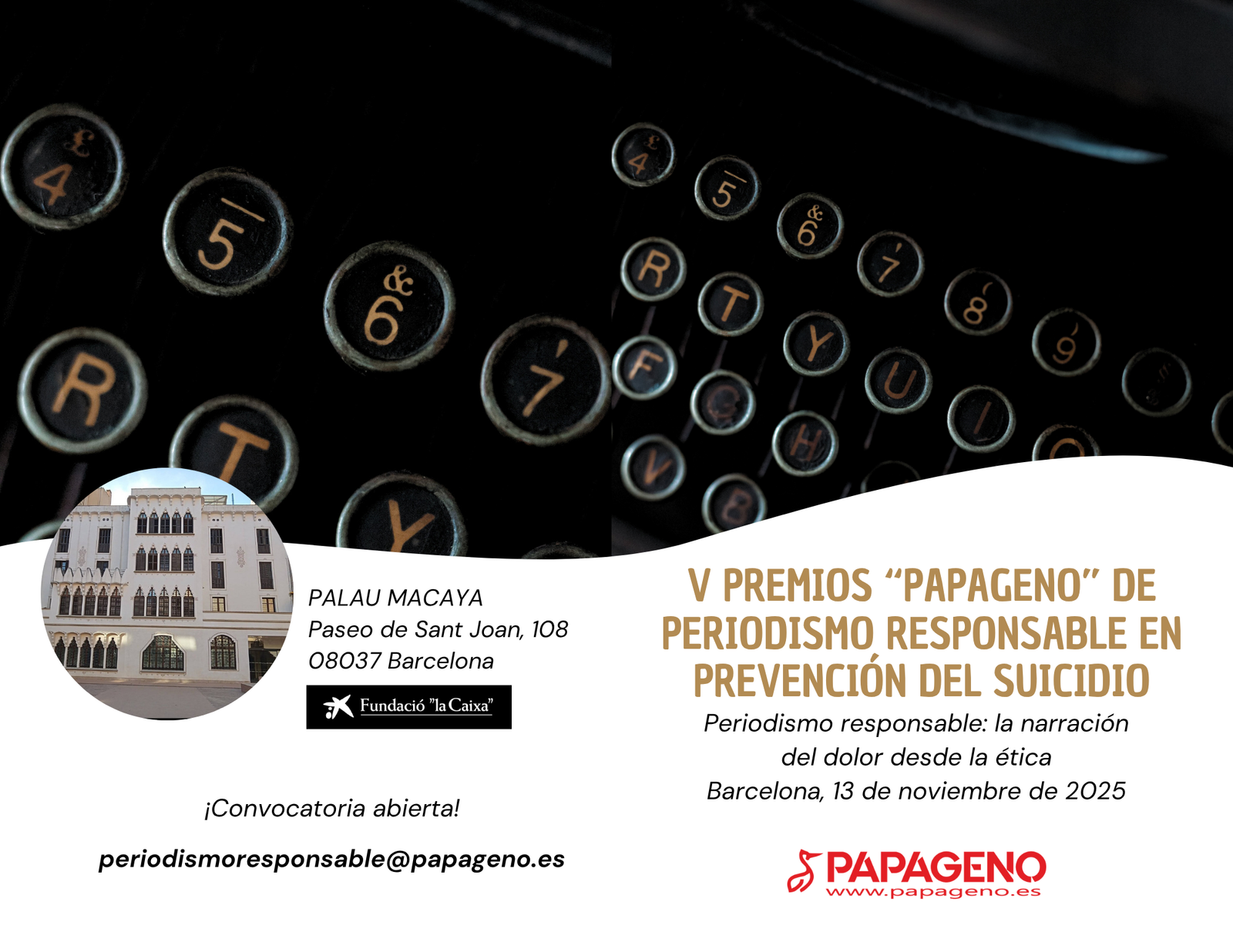 V Premio #PeriodismoResponsable-Papageno