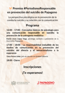 4-212x300 La Asociación Papageno convoca la sexta edición del premio #PeriodismoResponsable en prevención del suicidio