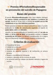 5-212x300 La Asociación Papageno convoca la sexta edición del premio #PeriodismoResponsable en prevención del suicidio